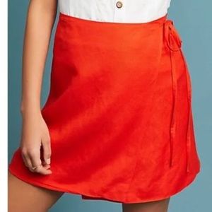 (Capulet) red wrap skirt